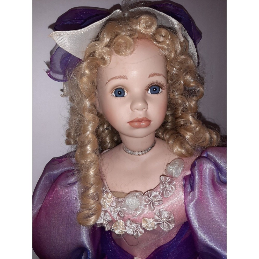Goldenvale Collection Rebecca Porcelain Doll Blonde 28 in Limited Edition 1-2000